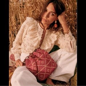 Free Shipping - Sézane Angela Shirt in almost brand new condition (worn once)